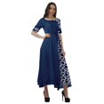 thumbnail image 3 of Moomaya Robe Midi en Viscose à Imprimé Style Santoon, Encolure Dégagée, Décontractée, pour Femmes, 3 of 4
