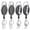 Black, variant on GOGO 4 Packs Retractable Keychain Badge Holder with Carabiner Reel Belt Clip and Key Ring, Assorted