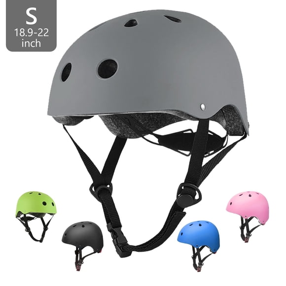 Casque de Vélo pour Enfants Tripumer, Casques de Planche à Roulettes pour Tout-Petits, Casque Ajustable pour Garçons et Filles de 3 à 8 Ans, Gris