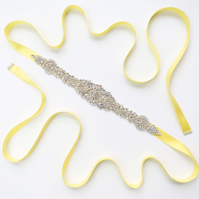 Ceinture de Mariée Strass Ceintures de Mariage pour Mariée Robe Femmes Ceinture en Cristal pour Robe de Soirée de Mariage