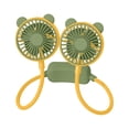 thumbnail image 3 of Iumwxz Portable Fan Neck Hanging Fan Portable Fan Usb Rechargeable Battery Mini Handheld Personal Wearable Hand 360 Degree Rotation Fan for Office Household Travel Room Outdo Green Reduced Price, 3 of 6