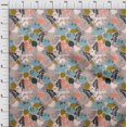 thumbnail image 4 of oneOone Cotton Poplin Light Pink Fabric Abstract Craft Projects Decor Fabric Printed By The Yard 42 Inch Wide, 4 of 4