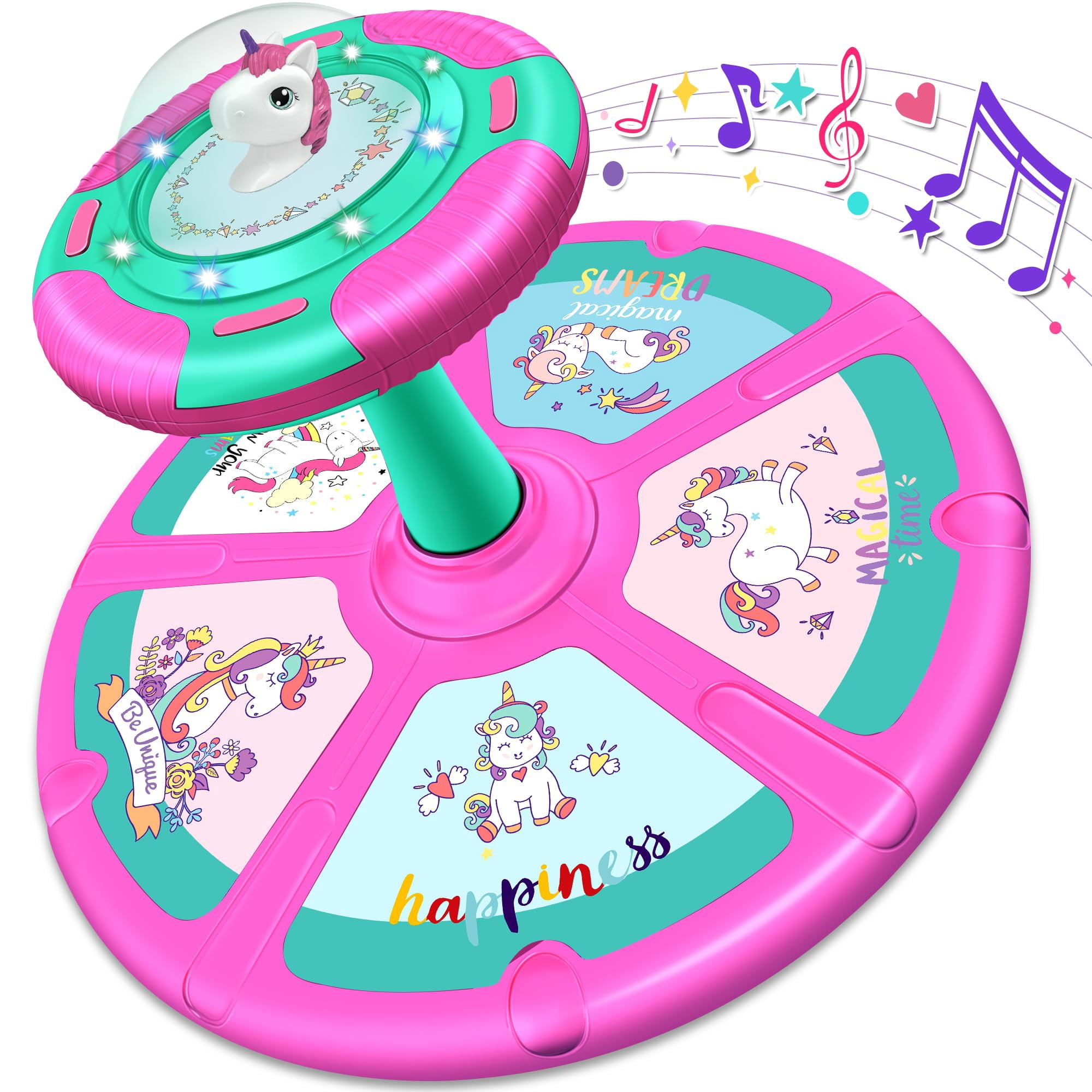 Hapikids Coffret Licorne – Bouteille D'eau Personnalisée 600 Ml Avec Stickers Diamant, Cadeau Créatif Fille 3-12 Ans