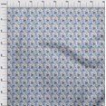 thumbnail image 4 of oneOone Velvet Blue Fabric Floral Sewing Craft Projects Fabric Prints By Yard 58 Inch Wide, 4 of 5