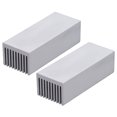 thumbnail image 1 of 2Pcs Cooling Fins Aluminum Heat Radiator Heatsink Kit for Electronic Chip CPU 100x40x30mmWithout Adhesive, 1 of 14