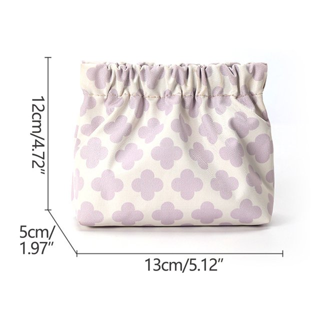 Pompotops Sac à Rouge à Lèvres Imprimé Shrapnel Sac de Rangement Porte-Clés Trousse de Maquillage Petit Sac Sac de Cabine Articles Portables Sac de Rangement Mini Dessin Animé Liquidation