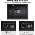 thumbnail image 3 of GAZHOME 0.8 Cu.ft Home Small Safe Box, Electronic Security Lock Box Safes with Digital Keypad, Alarm System, Storage Documents Jewelry, 3 of 9