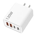 thumbnail image 1 of UsRHHA 2 in 1 GaN Charger, 120W Fast Charger Module with 4 Ports, Portable Wall Plug for Phone Tablet Laptop Travel, 1 of 5
