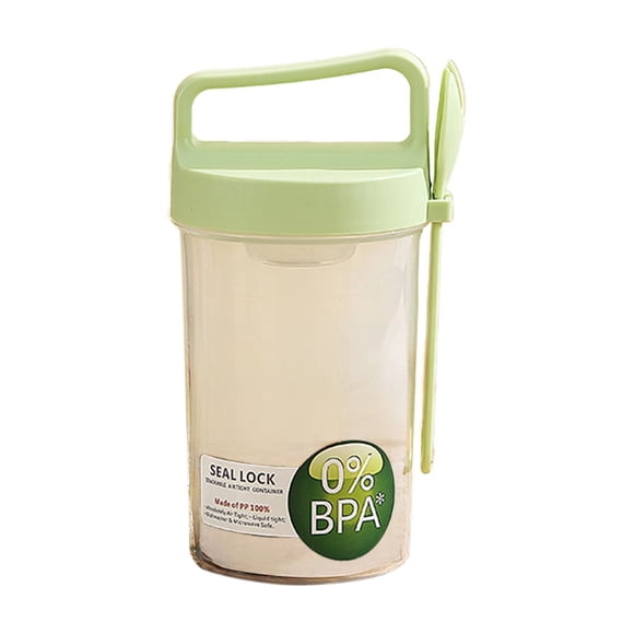 Home and Kitchen Overnight Oatmeal Breakfast Cup Cold Sealed Cup Portable Salad Cup With Spoon Yogurt Cup Cereal Cup Travel Cup Kitchen Accessories Kitchen Organization Kitchen Decor Kitchen Gifts