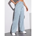 thumbnail image 4 of U.Vomade Women's High Rise Jeans Ladies Wide Leg Jeans, 4 of 6