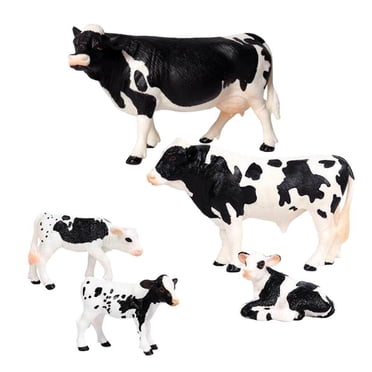 Xingzhi Figurines d'Animaux de Ferme Jouets Vache Miniatures Ornements pour la Maison Décoration Ensemble de Jeu