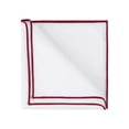thumbnail image 4 of INSPIRE CHIC Men's Pocket Square Cotton Handkerchiefs for Suits Jacket Burgundy One Size, 4 of 4