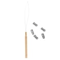thumbnail image 4 of HILABEE 5Pcs Dreadlocks Hair Braid Beads Hair Beard Decoration + Wire Pulling Hook Tool, 03, 4 of 8