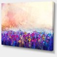 thumbnail image 2 of Abstract Flower Watercolor Painting - Large Floral Canvas Art Print, 2 of 4