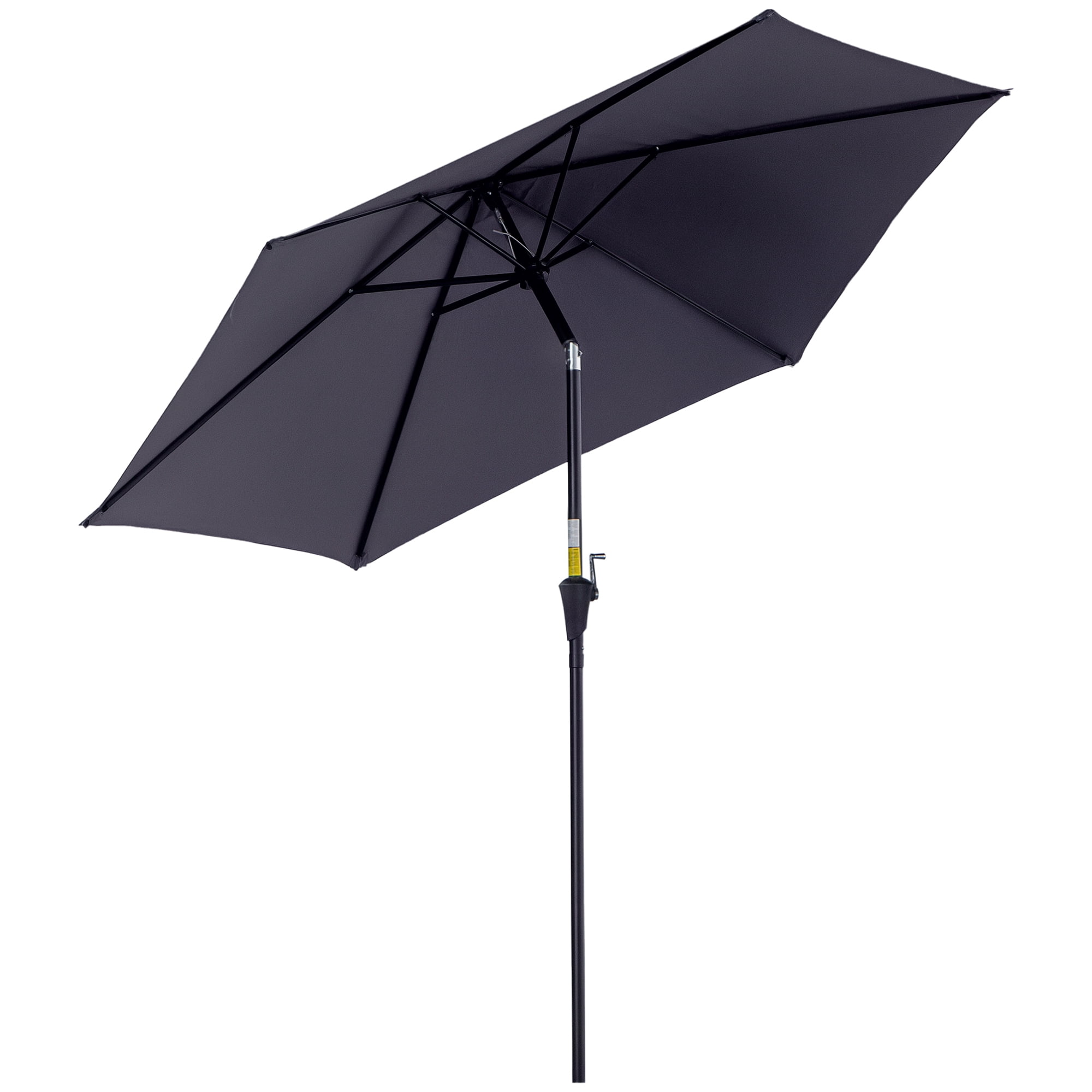 Outsunny 8.5' Round Aluminum Patio Umbrella Grey