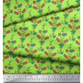 thumbnail image 2 of Soimoi Poly Georgette Tissu Feuilles & Tissu Imprimé Floral 1 Yard 42 Inch Wide, 2 of 3