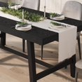 thumbnail image 4 of 70.87 Inch Industrial Dining Table for 6-8 People, Rectangular Kitchen Table with Thick Engineered Wood Top, Heavy-Duty Metal Frame and Adjustable Feet for Dining Room, Kitchen, Home Office，Black, 4 of 9