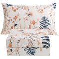 thumbnail image 1 of Ensemble de Draps Imprimés Floraux Très Grand Microfibre Douce Draps Botaniques Poches Extra Profondes Pièces, 1 of 7