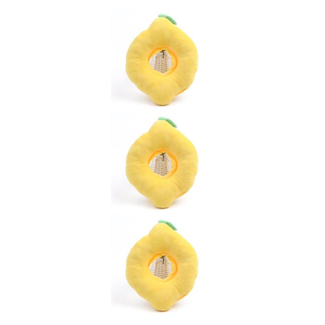 QualitChoice Cat Neck Cone Puppy Accessories Elizabethan Collars Adjustable Dogs Collar Breathable Surgery Kitten Cones Lemon Pattern S 3Set