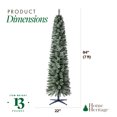 thumbnail image 3 of Home Heritage Stanley 7' Pine Artificial Christmas Tree, PreLit 350 Color Lights, 3 of 8