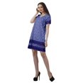 thumbnail image 3 of Moomaya Tenues d'Été Coton Flex Imprimées Robes Courtes pour Femmes Tenue Décontractée, 3 of 4