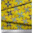 thumbnail image 2 of Soimoi Poly Georgette Fabric Tiles Moroccan Print Fabric by The Yard 42 Inch Wide, 2 of 3