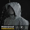 thumbnail image 2 of 33 000ft Men‘s Packable Rain Jacket Hooded Lightweight Waterproof Rain Shell Jacket Raincoat for Hiking Golf Cycling, 2 of 6