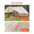 thumbnail image 4 of VEVOR Inflatable Tent for Camping 3-5 Person Glamping Tent with Pump Canopy, 4 of 9