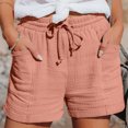 thumbnail image 2 of Womens Plus Size Shorts Tie Dye Boho Ruffle Short Pant Slacks Elastic Waisted Summer Vacation Wide Leg Pants Short, 2 of 5