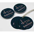thumbnail image 4 of Inkdotpot Real Rose Gold Foil Cheers To Retirement Tags Favor Hang Paper Tags 50 Pieces, 4 of 6