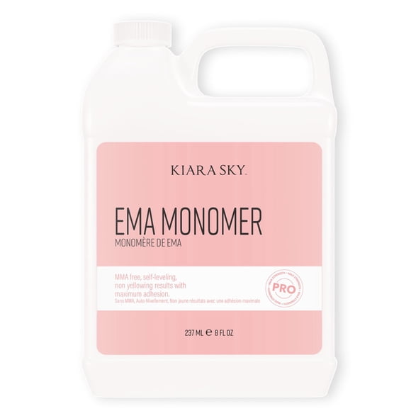 Kiara Sky EMA Monomer - Professional Acrylic Nail Liquid 8 Fl Oz