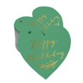 thumbnail image 1 of Inkdotpot Real Gold Foil Happy Birthday Tag Favor Hang Paper Tag 100 Pieces, 1 of 1