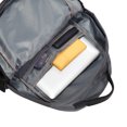 thumbnail image 4 of KAUKKO Vintage Casual polyster and Leather Rucksack Backpack (Nylon Grey), 4 of 5