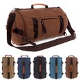 thumbnail image 2 of Coofit Travel Backpack Fashion Retro Unisex Cylinder Canvas Duffel Bag Outdoor Rucksack Shoulder Handbag Backpack, 2 of 5