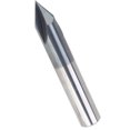 thumbnail image 4 of Chamfer End Mill, CNC Milling Cutter 60° Milling Cutter Bit Chamfer Router Bit Durable Simple To Operate  For Industrial Supplies D12 X 60° X 75L, 4 of 8
