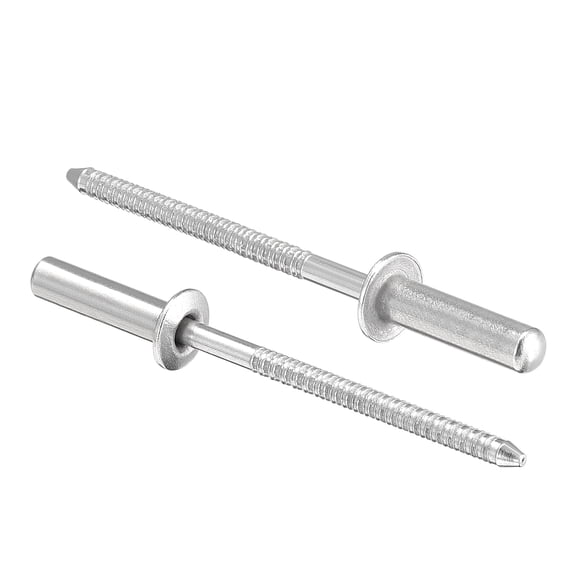 Unique Bargains 3.2mm x 13mm 304 Stainless Steel Blind Rivets 100 Pack