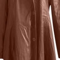 thumbnail image 4 of KIHOUT Spring Winter Warm Coat Lapel Solid Color Slim Leather Long Leather Jacket Men's Windbreaker Jacket,Size S-5XL, 4 of 5