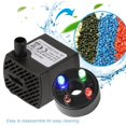 thumbnail image 3 of Ymiko Submersible Water Pump With LED Light Aquarium Pond Hydroponics Fountain, 3 of 8