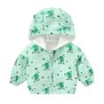 thumbnail image 3 of Toddler Girls Winter Coat Cartoon Printed Solid Color Lightweight Coat Windproof Jacket Spring Clothes 2-3 Years Kids Clothes, 3 of 3