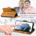 thumbnail image 4 of Case for Samsung Galaxy S21 FE 5G Cover Leather Wallet Folio Case Book Design Flip Magnetic Closure - Yellow, 4 of 5