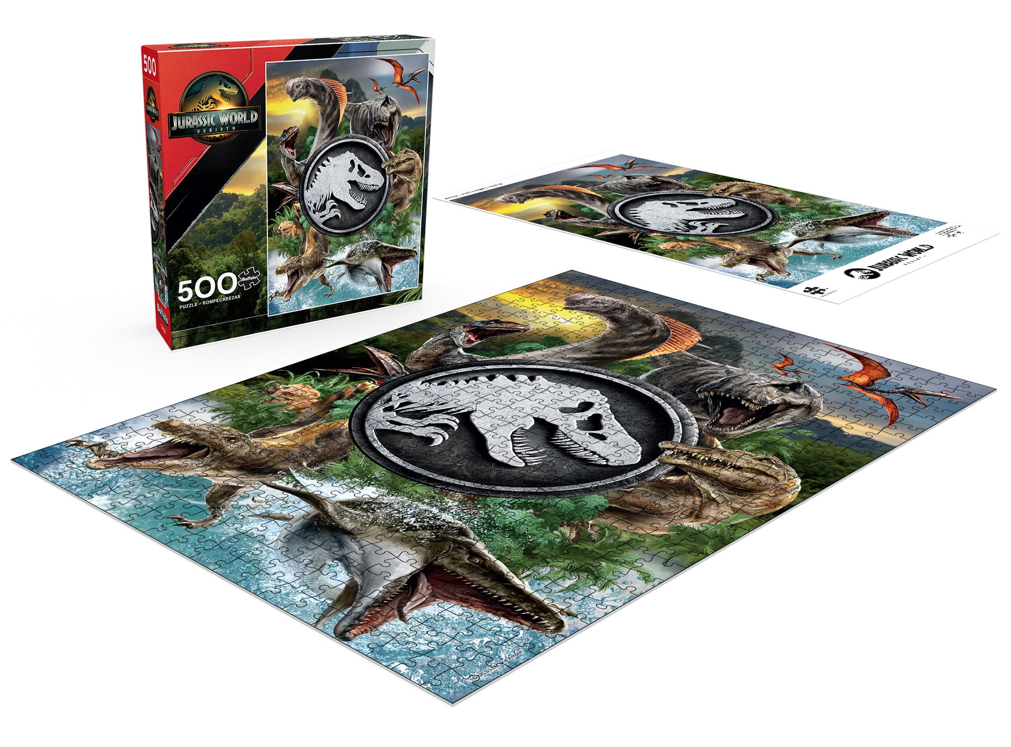 Buffalo Games Jurassic World Rebirth Puzzle de 500 pièces imbriqué pour adultes de 14 à 99 ans