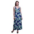 thumbnail image 1 of Bimba Robe Longue Chic Imprimée Teinture sur Nœuds pour Femmes, Style Bohème, Maxi d'Été, Tenue de Plage - Petit, 1 of 6