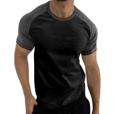 Ketyyh-chn99 Men's Dress Shirts 2024 Summer Fashion Beach Shirt Pullover Crew Neck Relaxed Fit T-Shirt Brown,L