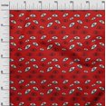 thumbnail image 3 of oneOone Viscose Jersey Red Fabric Eye Print Craft Projects Decor Fabric Printed By The Yard 60 Inch Wide, 3 of 5