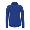 thumbnail image 4 of Spring Savings! BiZtdJrK Womens Sun Protection Going Out Shirts with Face Mask Summer Breathable Long Sleeve Sunshirt Rash Guard Beach Tops Dark Blue S, 4 of 7
