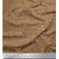 thumbnail image 1 of Soimoi Silk Fabric Texture & Triangle Geometric Print Fabric by The Yard 42 Inch Wide, 1 of 3