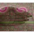 thumbnail image 4 of oneOone Viscose Chiffon Fabric Leaves & Floral Block Print Sewing Fabric BTY 42 Inch Wide, 4 of 4
