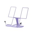 thumbnail image 2 of Uscallm Portable Book Stand for Reading Foldable Metal Music Score Stand Adjustable Desktop Book Holder for Cookbooks Tablets Sheet Music, 2 of 7