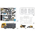 thumbnail image 4 of 1 24 Children‘s Inertial Container Truck Model Set Deformed Fire Truck Parking Lot Toy Set Holiday Gift for Kids, 4 of 7