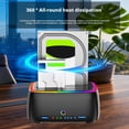 thumbnail image 2 of Dual Bay Hard Drive Station With USB3.0 5Gbps For 2.5 3.5 HDD SSD Enclosure Clone Card TF SD Offline Adapter Suitable For Data Storage And Transfer In Home Office Environments, 2 of 7